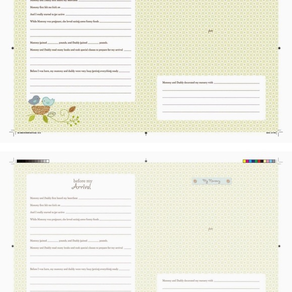 C.R. Gibson First 5 Years Memory Book, Record Memories and Milestones Baby Gift - Picture 2 of 5